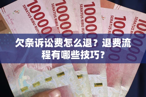 北京欠条诉讼费怎么退？退费流程有哪些技巧？
