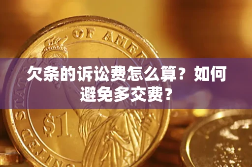 北京欠条的诉讼费怎么算？如何避免多交费？