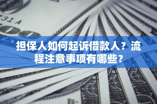 北京担保人如何起诉借款人？流程注意事项有哪些？